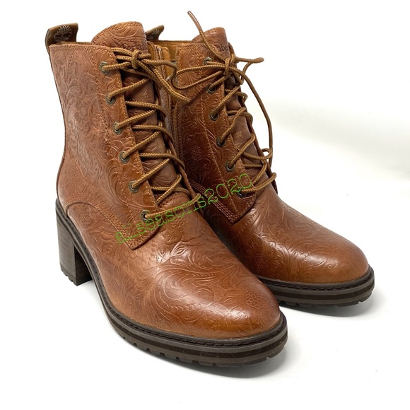 Timberland Sienna High Side ZIP Boot Emboss BrownW - Picture 3 of 15
